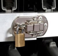 Close up of explorer 10840 cases Lockable Metal Bar to Secure Items