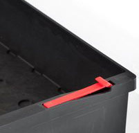 close up of an explorer 5140 tool cases self restrain stop system