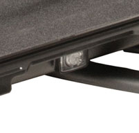 close up shot of the black Peli 1070cc laptop case pressure relief valve