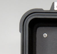 a close up of a Peli 1560LOC Laptop Overnight Cases O-ring seal