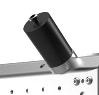 Close up of peli hardigg super v 7u rack mount cases Shock mounts for delicate equipment