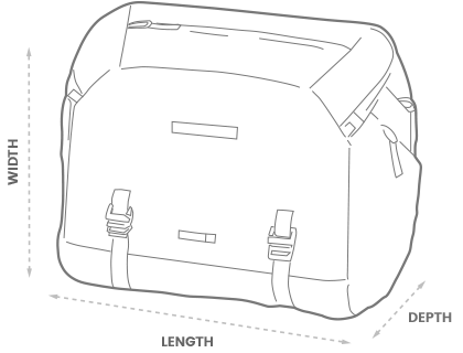 a 3D drawing of a Nanuk messenger bag